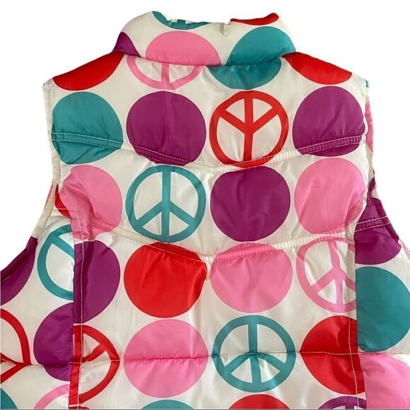 Old Navy Multicolored Puffer Zip Up Vest Sz Large - Picture 5 of 12